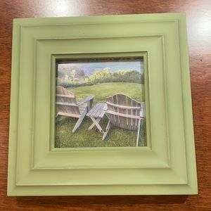 Green square picture frame